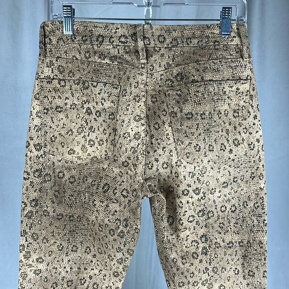 Frame Denim Womens Le Crop High Waist Snake Mini Boot Jean. - Picture 5 of 8